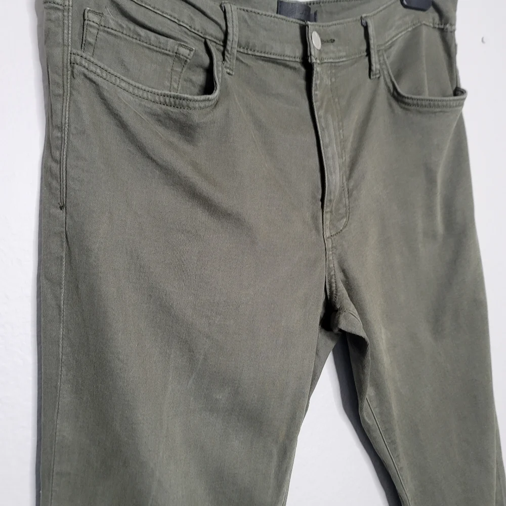 Men's The Asher Slim Fit Joe's Jeans in muted olive color, size 36 - Picture 4 of 10